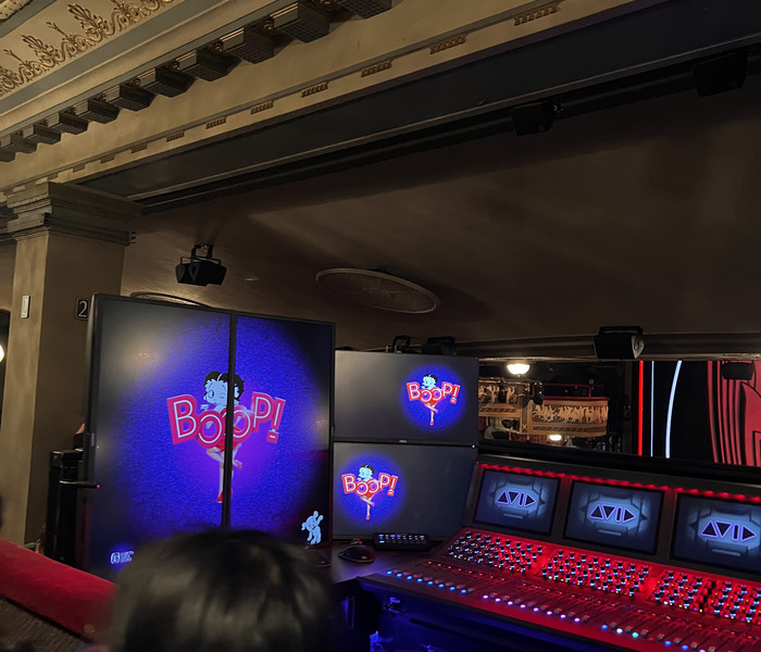 Boop the musical inside the booth